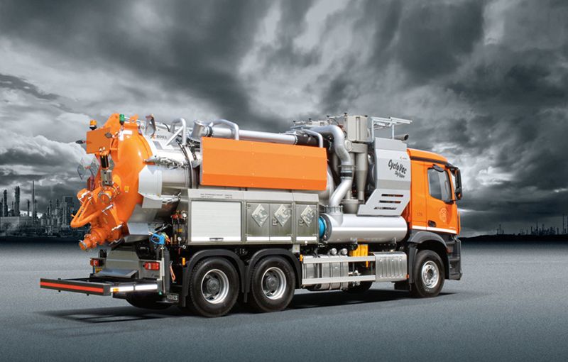KOKS CycloVac Pro vacuümwagen en zuigwagen voor droge stoffen